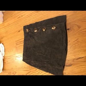 Altr’d States Button Mini Skirt